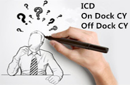 Wha's the difference between ICD, On Dock CY and Off Dock CY?