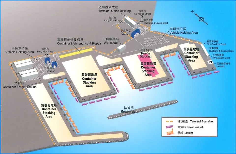 Layout of River Trade Terminal